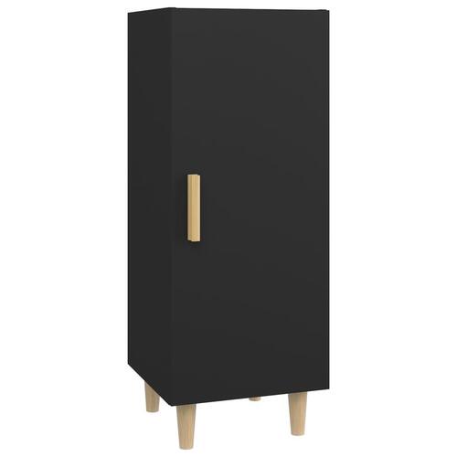 Skænk 34,5x34x90 cm konstrueret træ sort