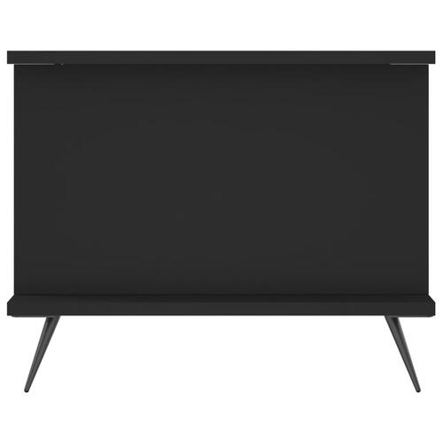 Sofabord 90x50x40 cm konstrueret træ sort