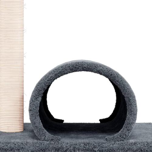 Kradsetræ med tunnel 60x34,5x50 cm mørkegrå