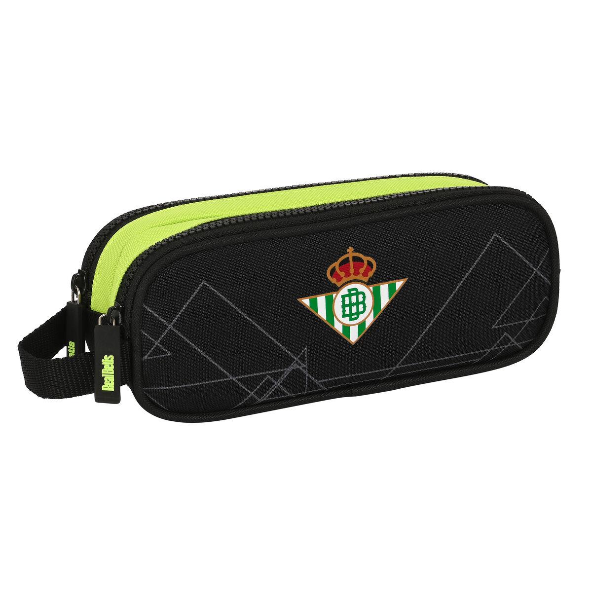 Dobbelt carry-all Real Betis Balompié Sort Lime 21 x 8 x 6 cm