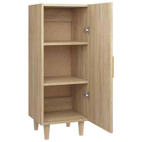 Skænk 34,5x34x90 cm konstrueret træ sonoma-eg
