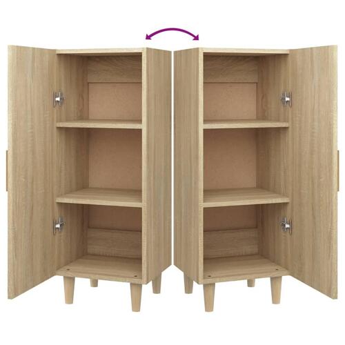 Skænk 34,5x34x90 cm konstrueret træ sonoma-eg