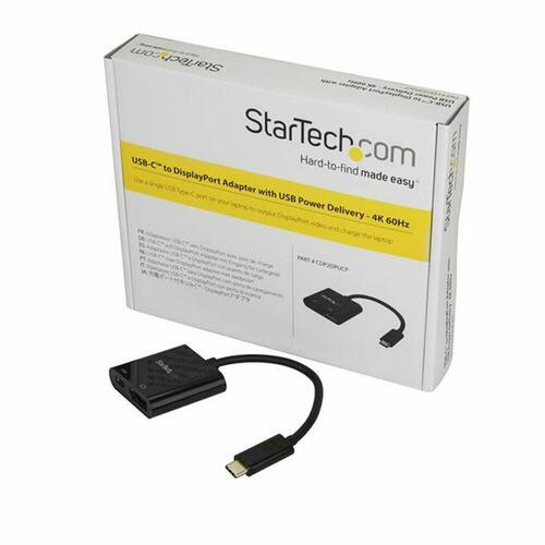 USB C til DisplayPort-adapter Startech CDP2DPUCP Sort 4K Ultra HD