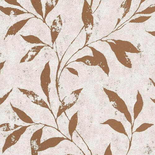 DUTCH WALLCOVERINGS tapet Leafs beige og brun