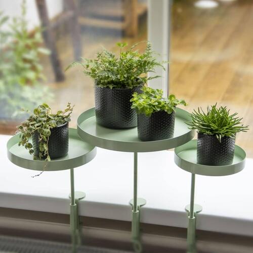 plantebakke med klemme str. S rund grøn