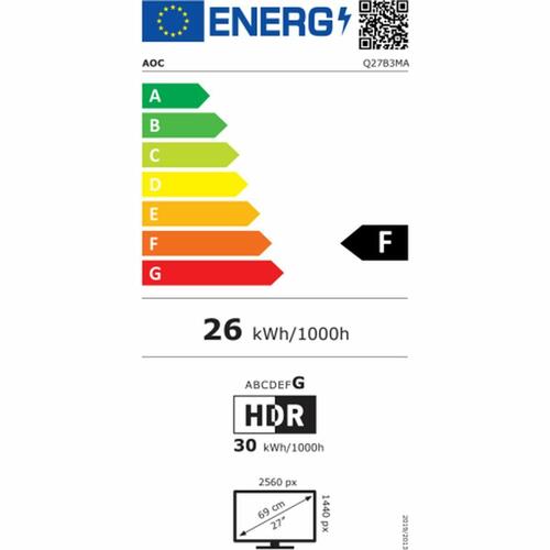 Skærm AOC Q27B3MA Quad HD 75 Hz