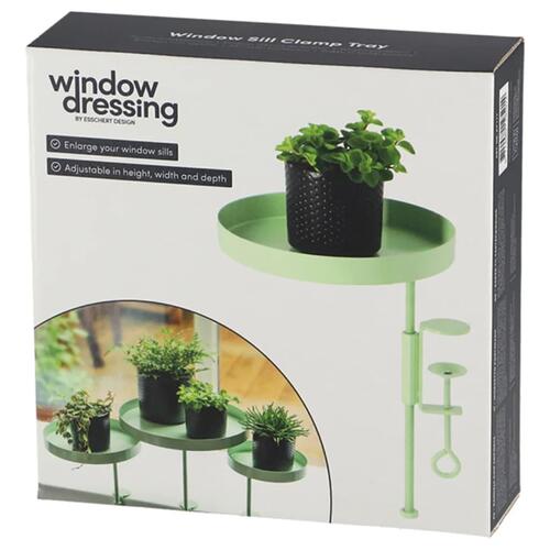 plantebakke med klemme str. M rund grøn