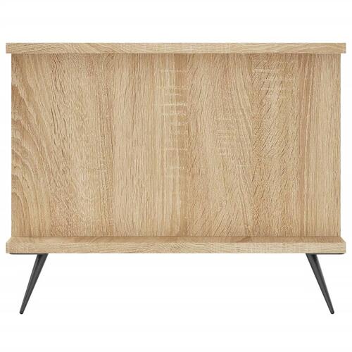 Sofabord 90x50x40 cm konstrueret træ sonoma-eg