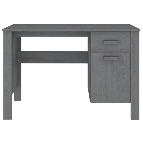 Skrivebord HAMAR 113x50x75 cm massivt fyrretræ mørkegrå