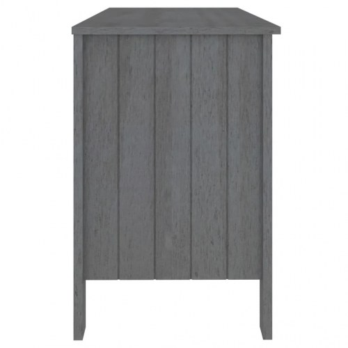 Skrivebord HAMAR 113x50x75 cm massivt fyrretræ mørkegrå