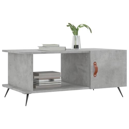 Sofabord 90x50x40 cm konstrueret træ betongrå