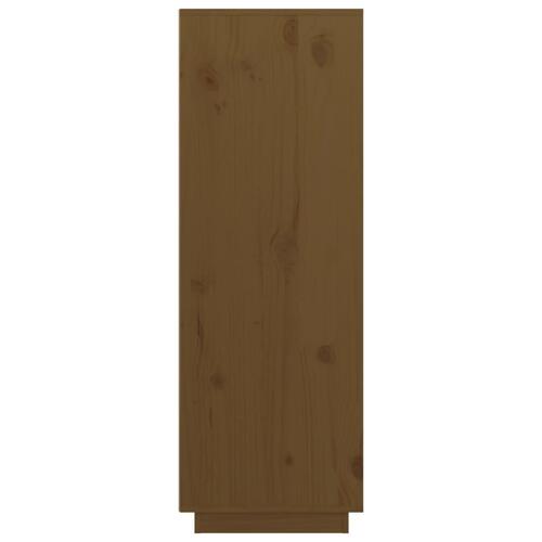 Højskab 89x40x116,5 cm massivt fyrretræ gyldenbrun