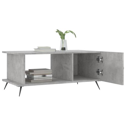 Sofabord 90x50x40 cm konstrueret træ betongrå