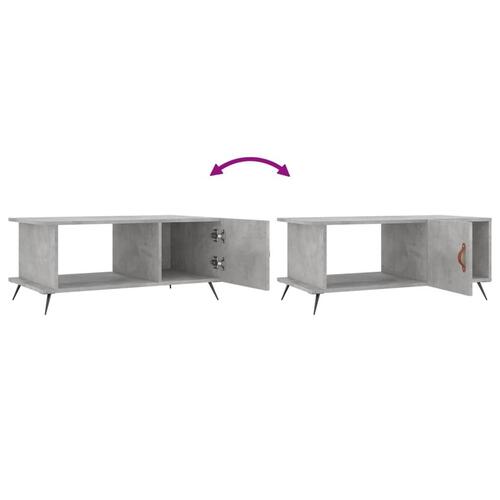 Sofabord 90x50x40 cm konstrueret træ betongrå