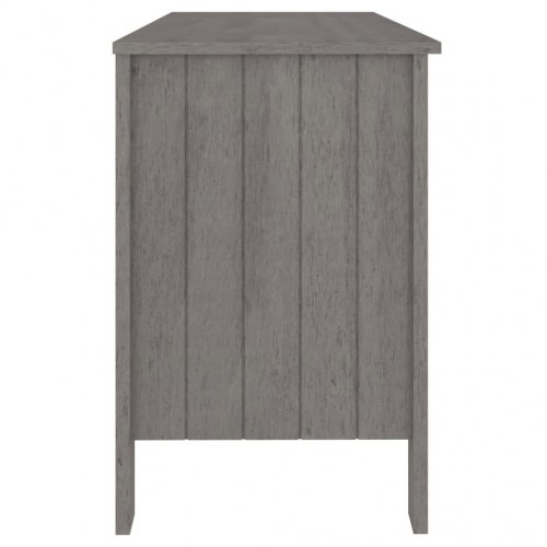 Skrivebord HAMAR 113x50x75 cm massivt fyrretræ lysegrå