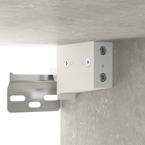 Væghængt sengebord 35x35x20 cm betongrå