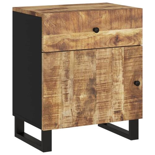 Sengebord 50x33x60 cm massivt mangotræ og konstrueret træ
