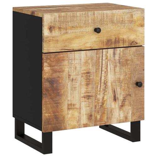 Sengebord 50x33x60 cm massivt mangotræ og konstrueret træ