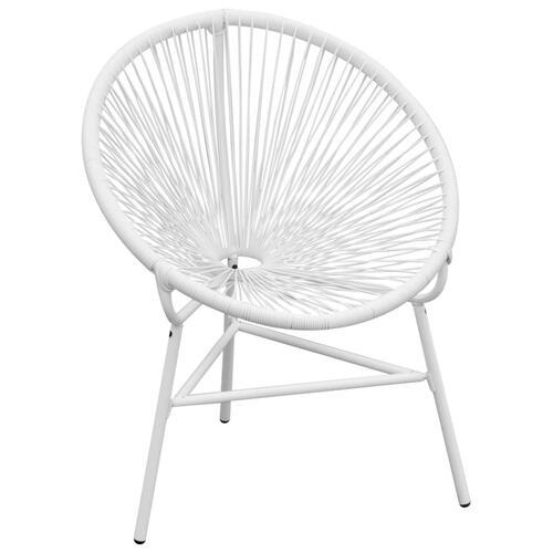 Havestol polyrattan hvid