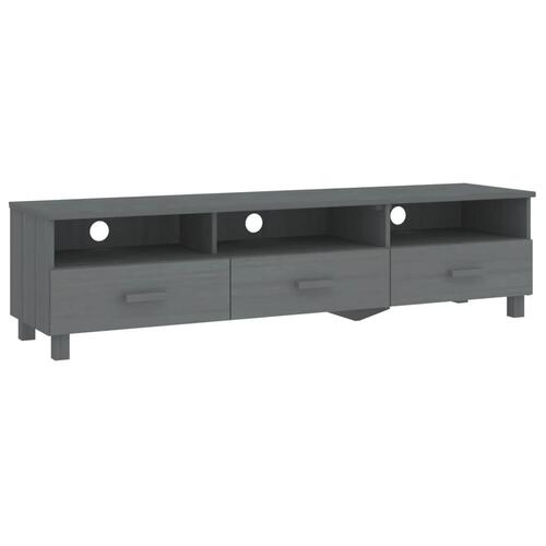 Tv-skab HAMAR 158x40x40 cm massivt fyrretræ mørkegrå
