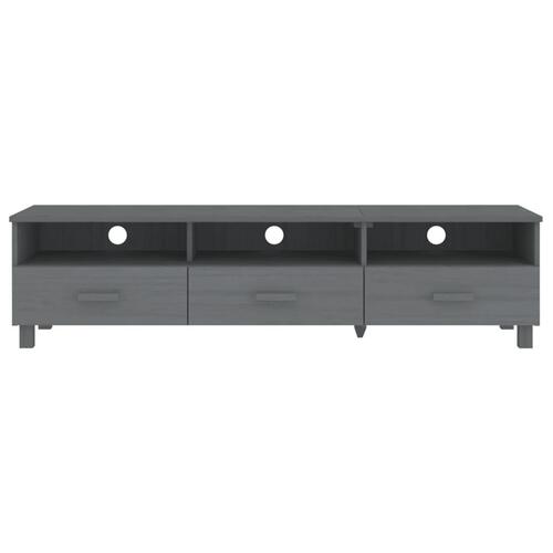 Tv-skab HAMAR 158x40x40 cm massivt fyrretræ mørkegrå