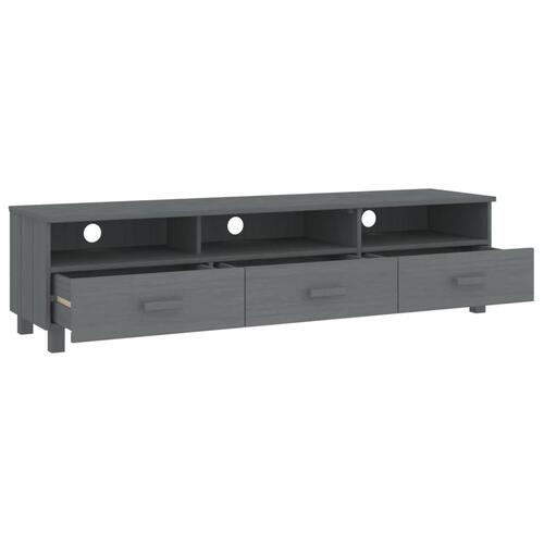 Tv-skab HAMAR 158x40x40 cm massivt fyrretræ mørkegrå
