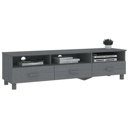 Tv-skab HAMAR 158x40x40 cm massivt fyrretræ mørkegrå