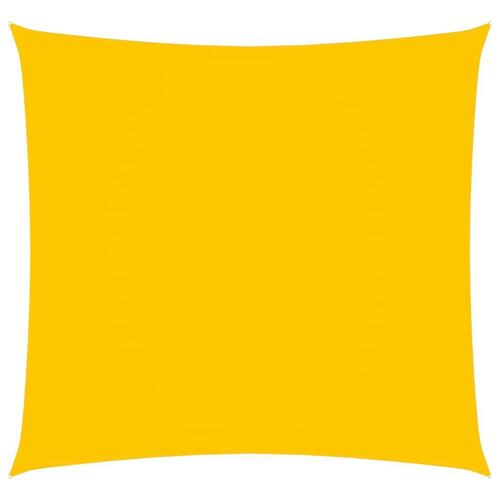 Solsejl 2,5x2,5 m firkantet oxfordstof gul