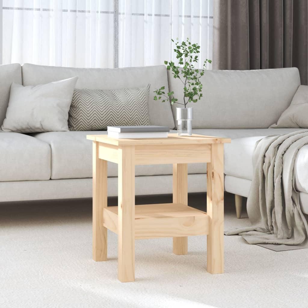Sofabord 35x35x40 cm massivt fyrretræ