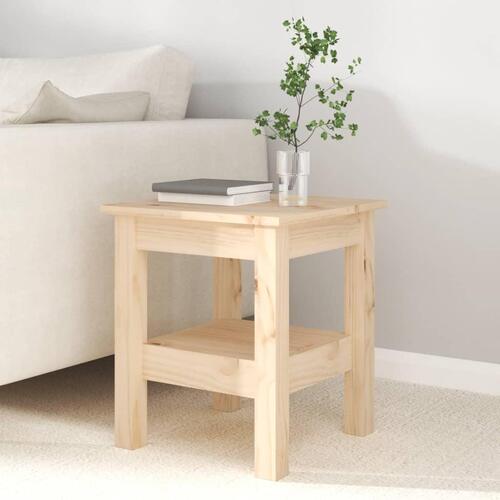 Sofabord 35x35x40 cm massivt fyrretræ
