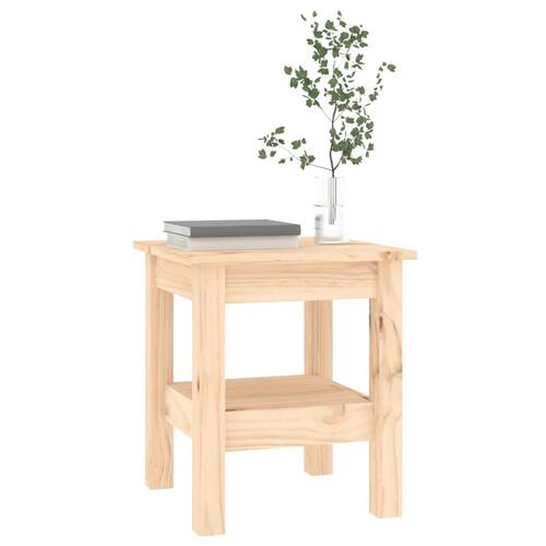 Sofabord 35x35x40 cm massivt fyrretræ