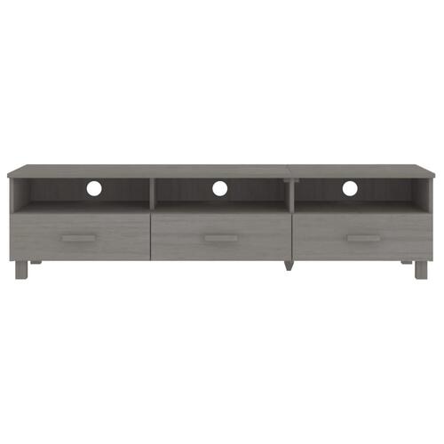 Tv-skab HAMAR 158x40x40 cm massivt fyrretræ lysegrå