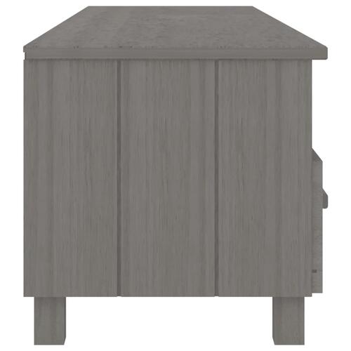 Tv-skab HAMAR 158x40x40 cm massivt fyrretræ lysegrå