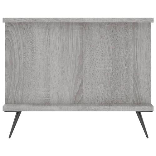 Sofabord 90x50x40 cm konstrueret træ grå sonoma-eg