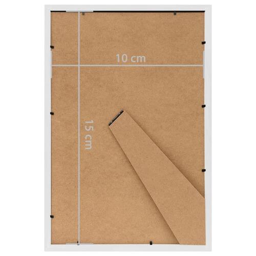 Billedrammer 3 stk. til bord 10x15 cm MDF hvid