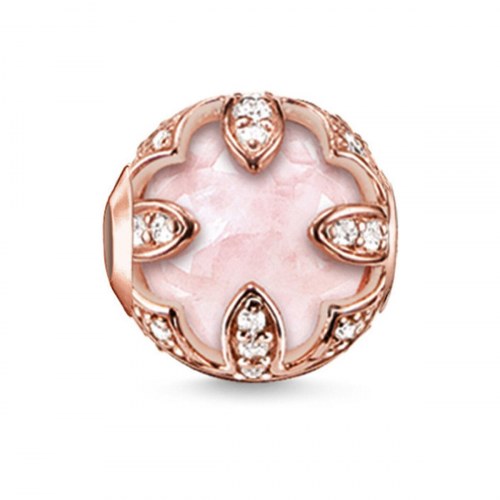 Charm perle Thomas Sabo - pink rosenkvarts 1,1 cm