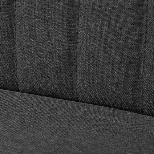 Sofa i stof 117x55,5x77 cm mørkegrå