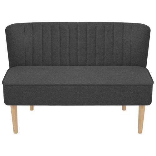 Sofa i stof 117x55,5x77 cm mørkegrå