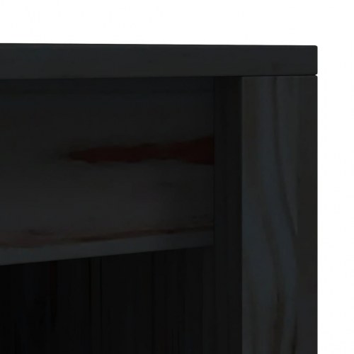 Udendørs køkkenskab 55x55x92 cm massivt fyrretræ sort