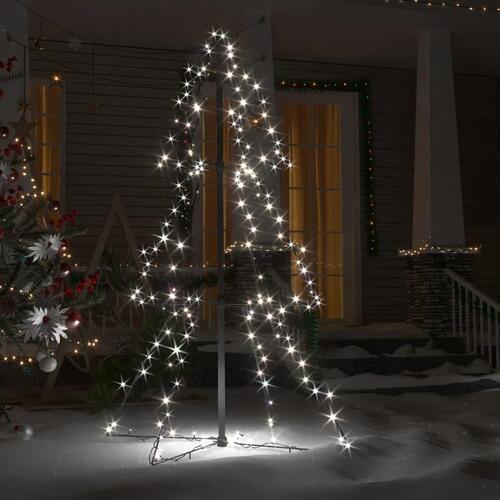Lysende juletræ 78x120 cm 160 LED'er indendørs/udendørs