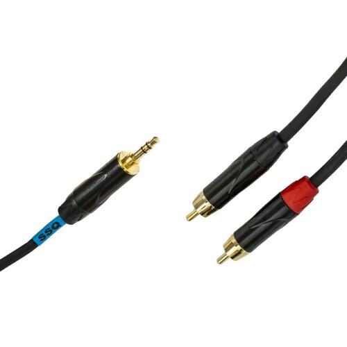 Audio Jack til 2 RCA-kabel Sound station quality (SSQ) MiJRCA1 1 m