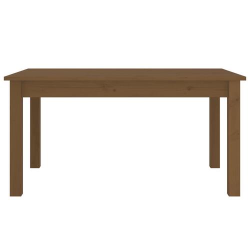 Sofabord 80x50x40 cm massivt fyrretræ gyldenbrun