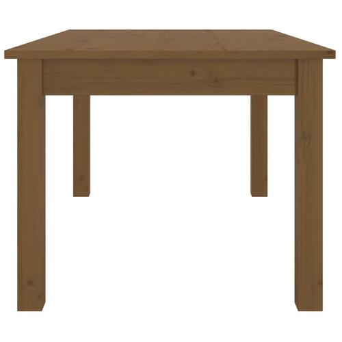 Sofabord 80x50x40 cm massivt fyrretræ gyldenbrun