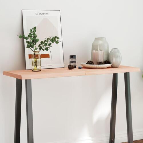 Bordplade 120x60x(2-6)cm naturlig kant ubehandlet massivt træ