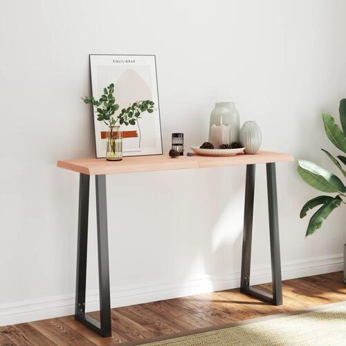 Bordplade 120x60x(2-6)cm naturlig kant ubehandlet massivt træ