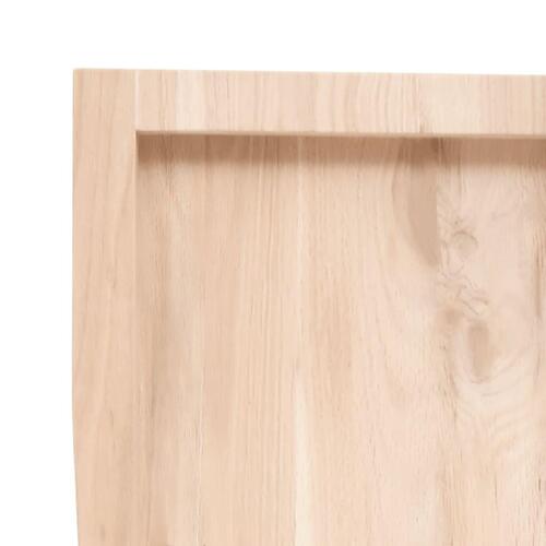 Bordplade 120x60x(2-6)cm naturlig kant ubehandlet massivt træ