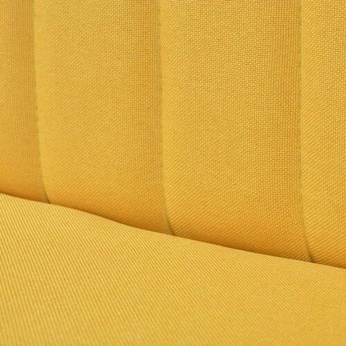 Stofsofa 117x55,5x77 cm gul