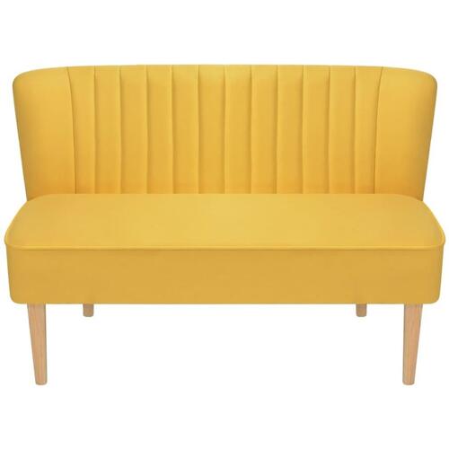 Stofsofa 117x55,5x77 cm gul