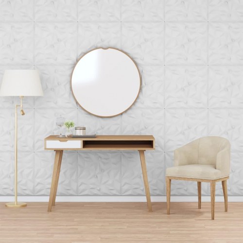 Vægpaneler 24 stk. 50x50 cm 6 m² XPS ametyst hvid