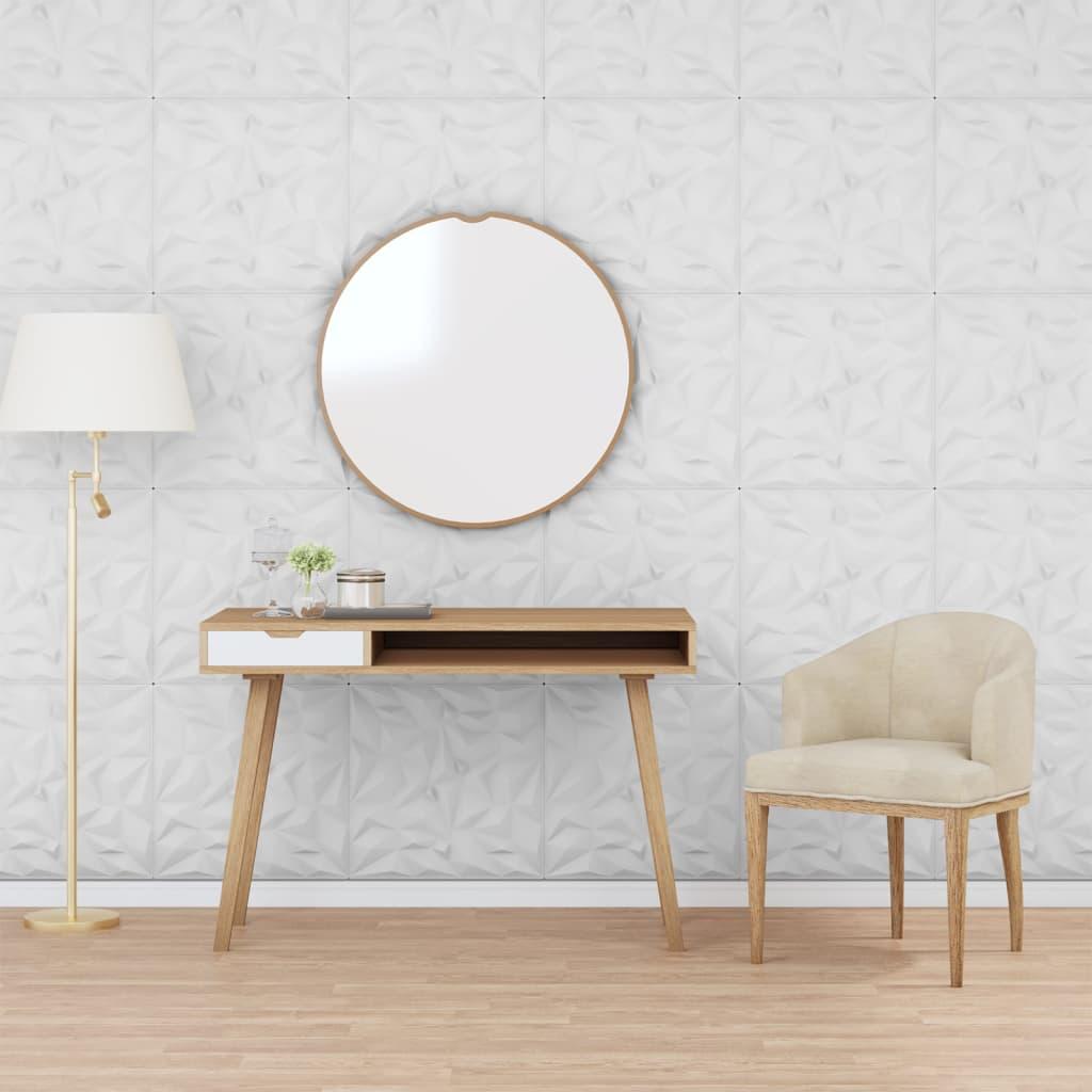Vægpaneler 24 stk. 50x50 cm 6 m² XPS ametyst hvid